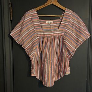 Madewell Colorful Striped Blouse
